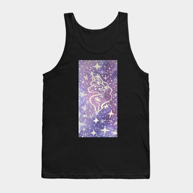 Galaxy Unicorn Tank Top by SarahTheLuna